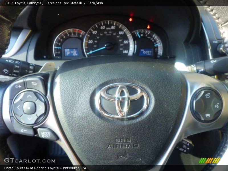 Barcelona Red Metallic / Black/Ash 2012 Toyota Camry SE