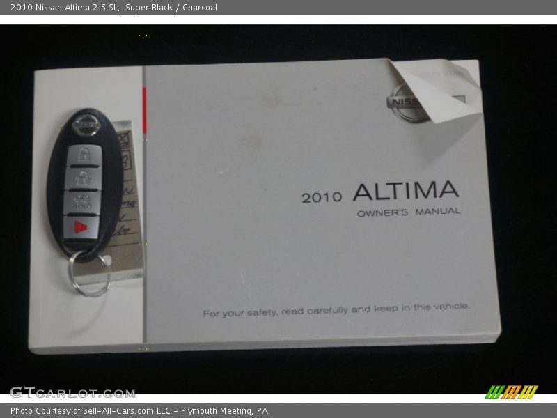 Super Black / Charcoal 2010 Nissan Altima 2.5 SL