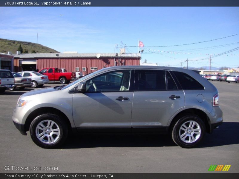 Vapor Silver Metallic / Camel 2008 Ford Edge SE