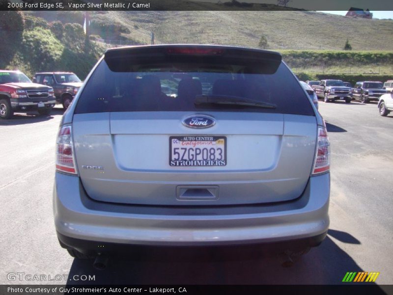 Vapor Silver Metallic / Camel 2008 Ford Edge SE
