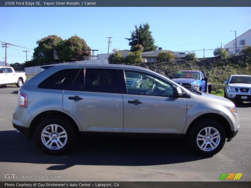 Vapor Silver Metallic / Camel 2008 Ford Edge SE