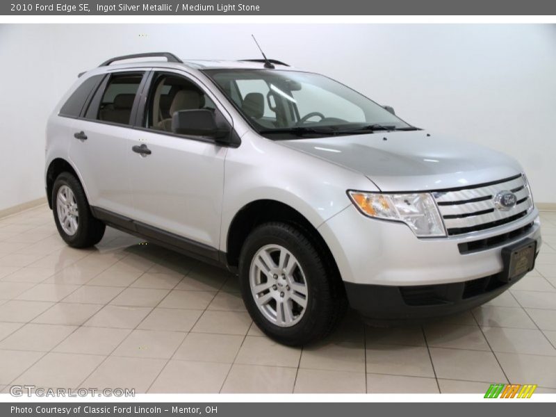 Ingot Silver Metallic / Medium Light Stone 2010 Ford Edge SE