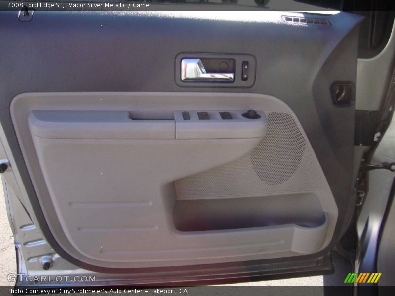 Vapor Silver Metallic / Camel 2008 Ford Edge SE