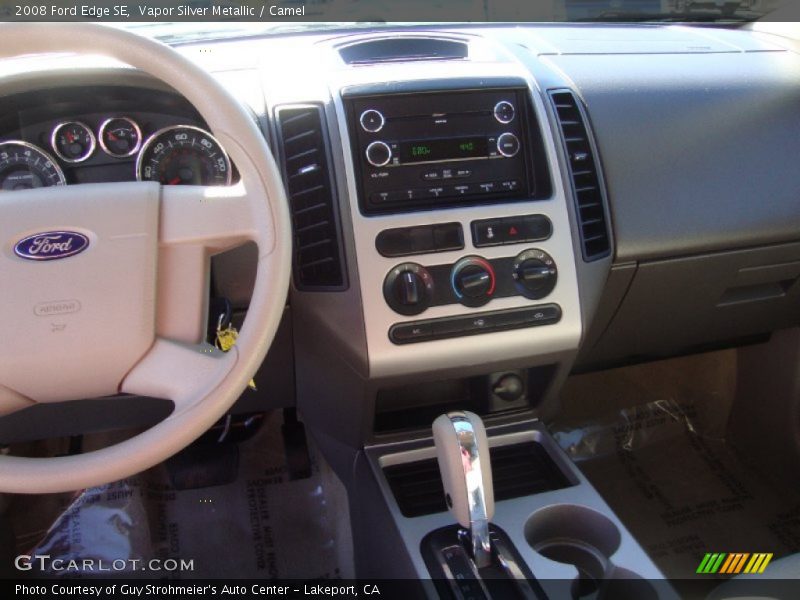 Vapor Silver Metallic / Camel 2008 Ford Edge SE