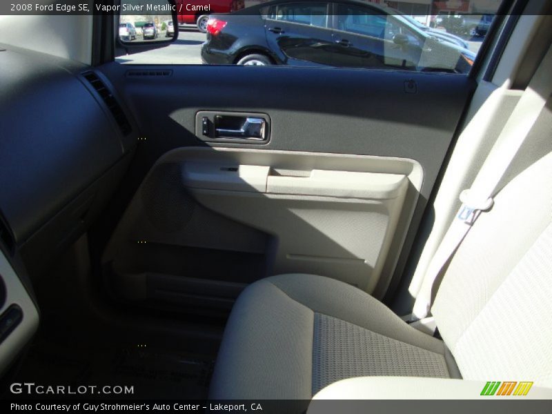Vapor Silver Metallic / Camel 2008 Ford Edge SE