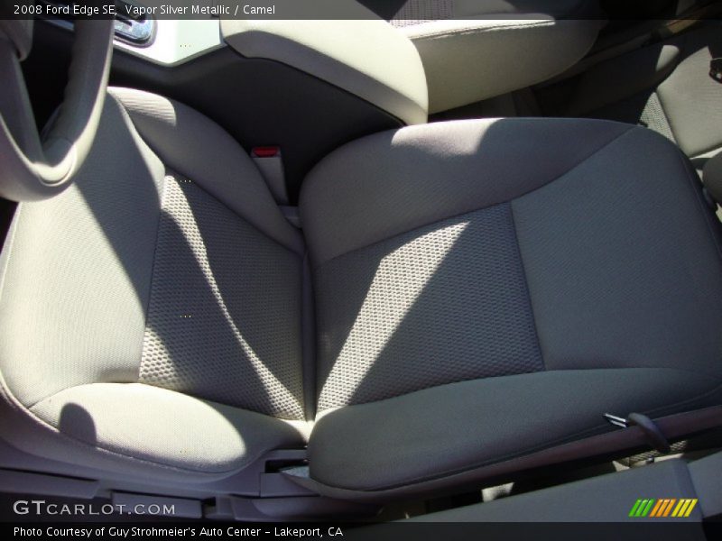 Vapor Silver Metallic / Camel 2008 Ford Edge SE