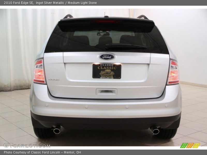 Ingot Silver Metallic / Medium Light Stone 2010 Ford Edge SE