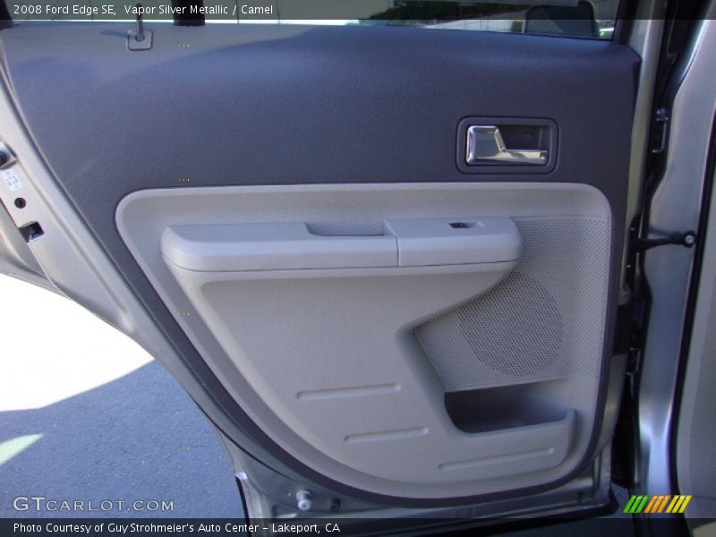 Vapor Silver Metallic / Camel 2008 Ford Edge SE