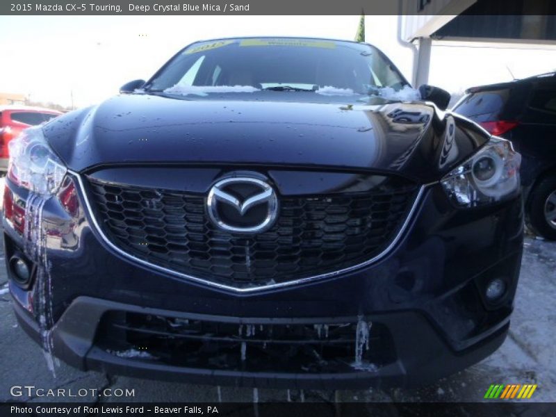 Deep Crystal Blue Mica / Sand 2015 Mazda CX-5 Touring