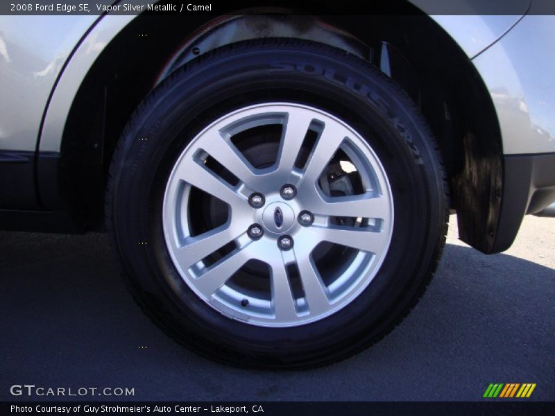 Vapor Silver Metallic / Camel 2008 Ford Edge SE