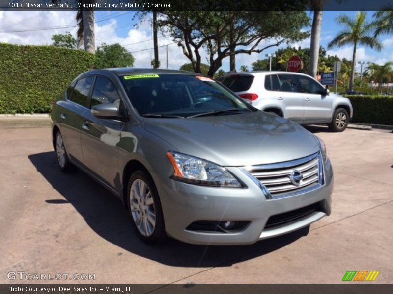 Magnetic Gray Metallic / Charcoal 2013 Nissan Sentra SL