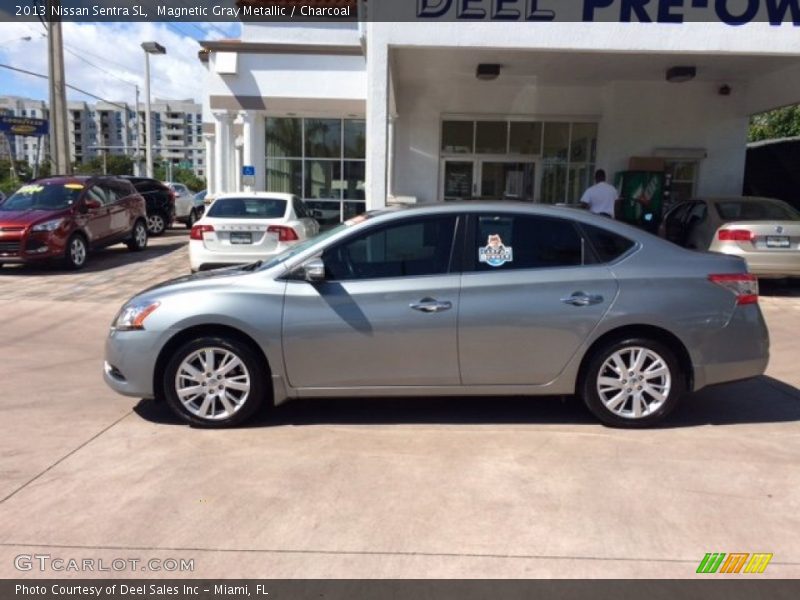 Magnetic Gray Metallic / Charcoal 2013 Nissan Sentra SL