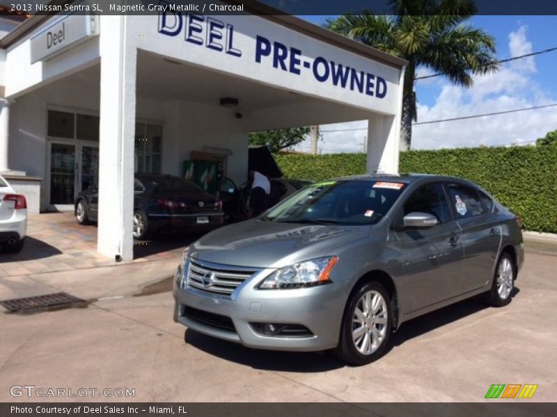Magnetic Gray Metallic / Charcoal 2013 Nissan Sentra SL
