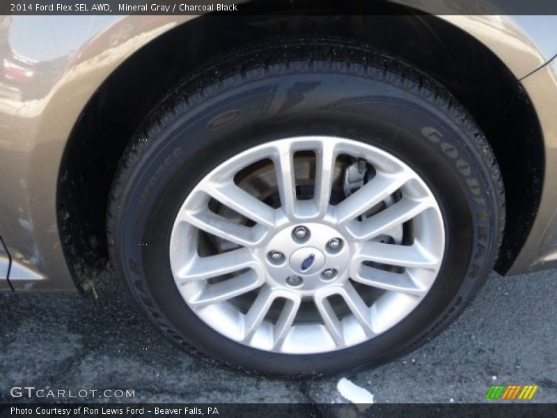 Mineral Gray / Charcoal Black 2014 Ford Flex SEL AWD