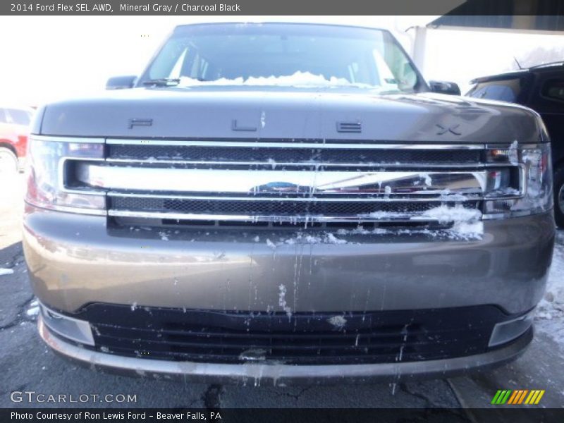 Mineral Gray / Charcoal Black 2014 Ford Flex SEL AWD