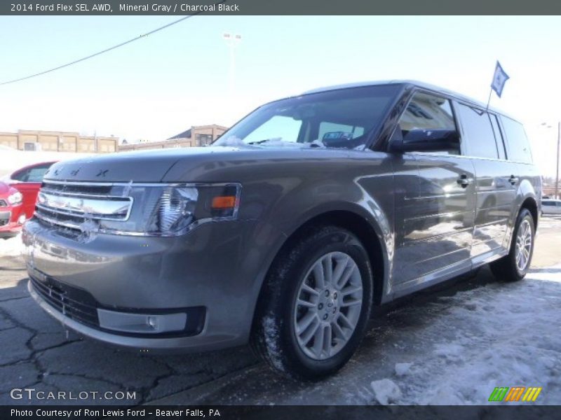 Mineral Gray / Charcoal Black 2014 Ford Flex SEL AWD