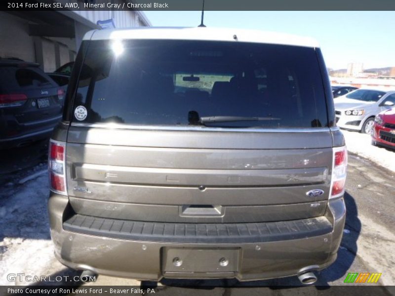 Mineral Gray / Charcoal Black 2014 Ford Flex SEL AWD