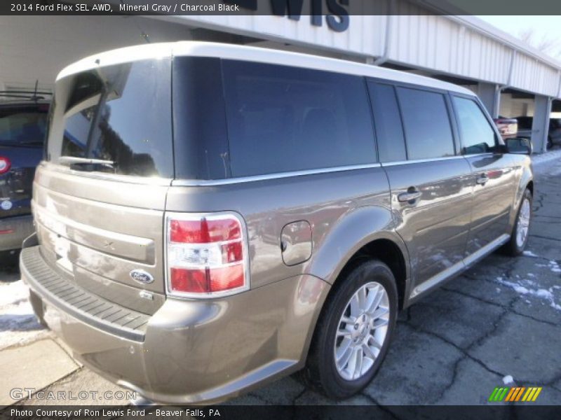 Mineral Gray / Charcoal Black 2014 Ford Flex SEL AWD