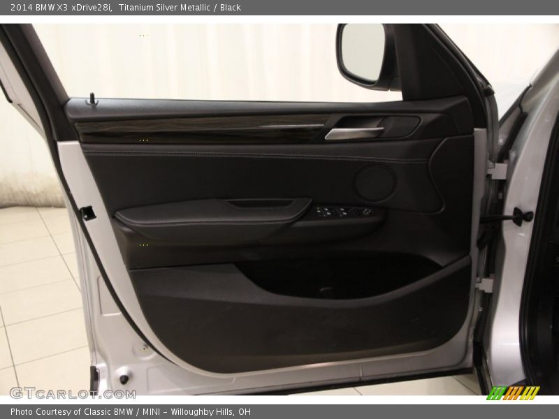 Titanium Silver Metallic / Black 2014 BMW X3 xDrive28i
