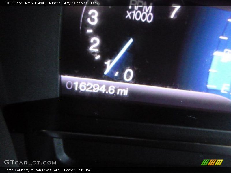 Mineral Gray / Charcoal Black 2014 Ford Flex SEL AWD