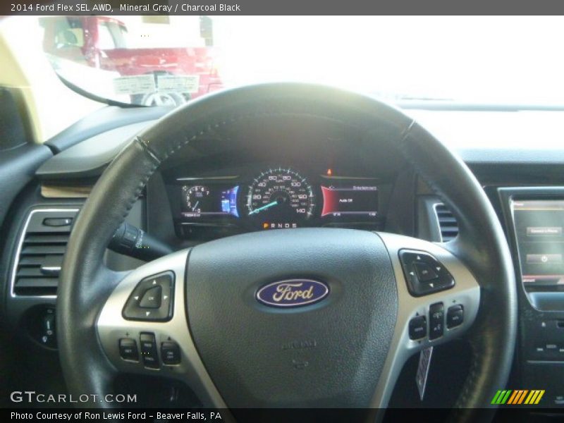 Mineral Gray / Charcoal Black 2014 Ford Flex SEL AWD