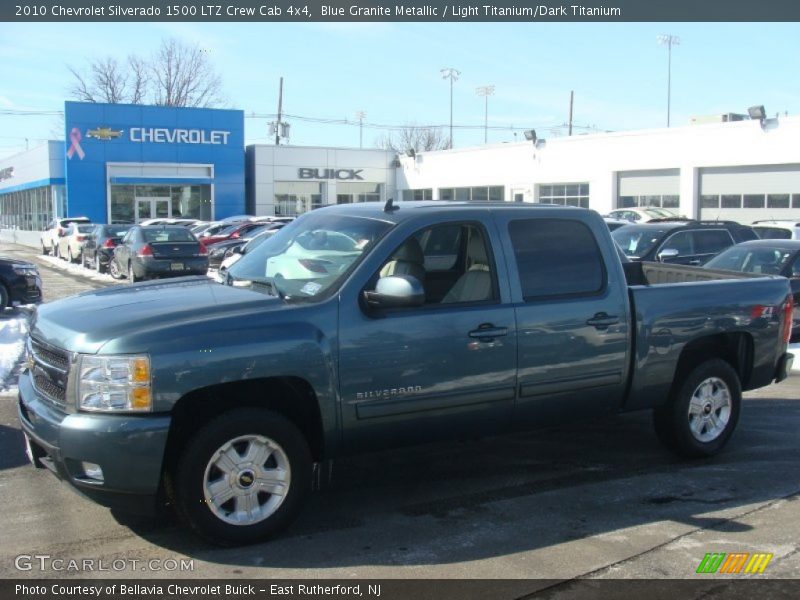 Blue Granite Metallic / Light Titanium/Dark Titanium 2010 Chevrolet Silverado 1500 LTZ Crew Cab 4x4