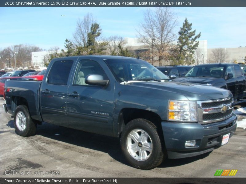 Blue Granite Metallic / Light Titanium/Dark Titanium 2010 Chevrolet Silverado 1500 LTZ Crew Cab 4x4