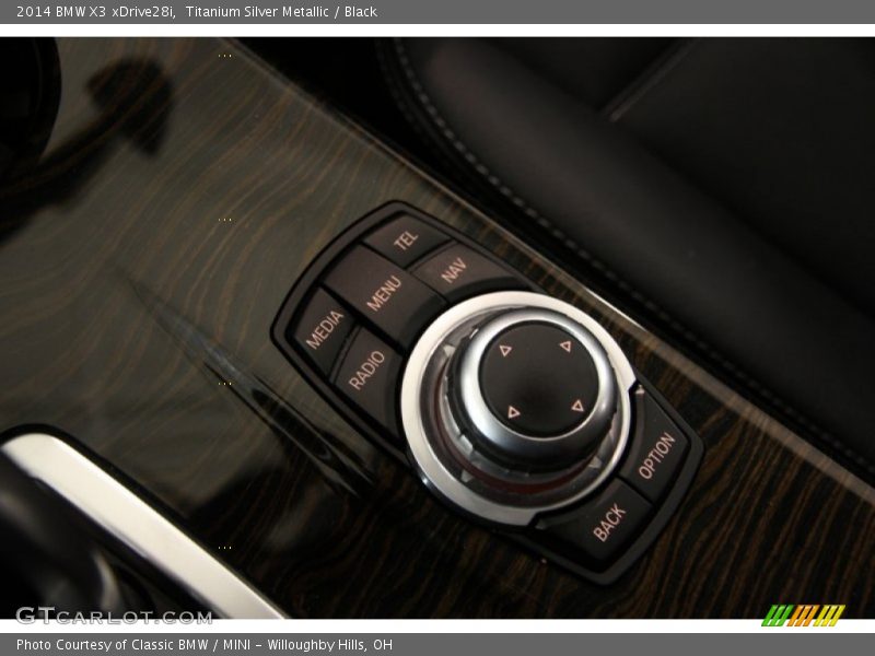 Titanium Silver Metallic / Black 2014 BMW X3 xDrive28i