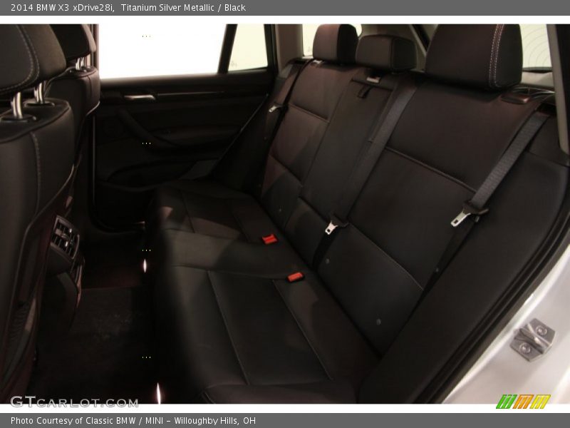 Titanium Silver Metallic / Black 2014 BMW X3 xDrive28i