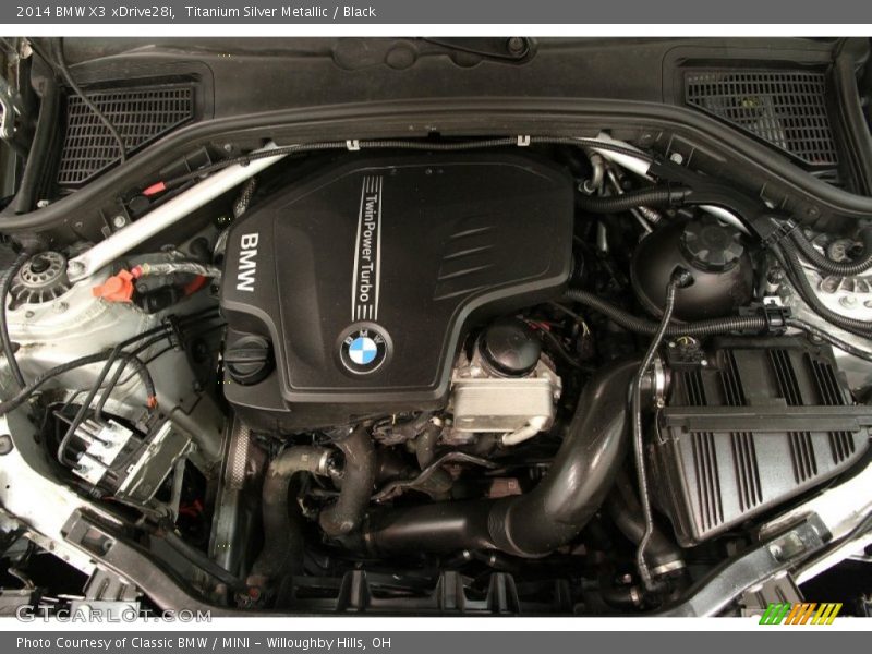 Titanium Silver Metallic / Black 2014 BMW X3 xDrive28i