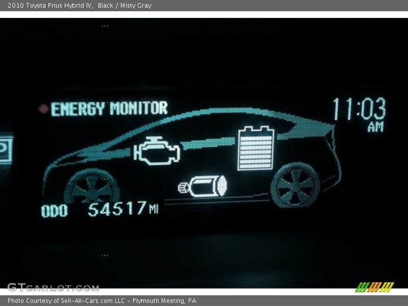 Black / Misty Gray 2010 Toyota Prius Hybrid IV