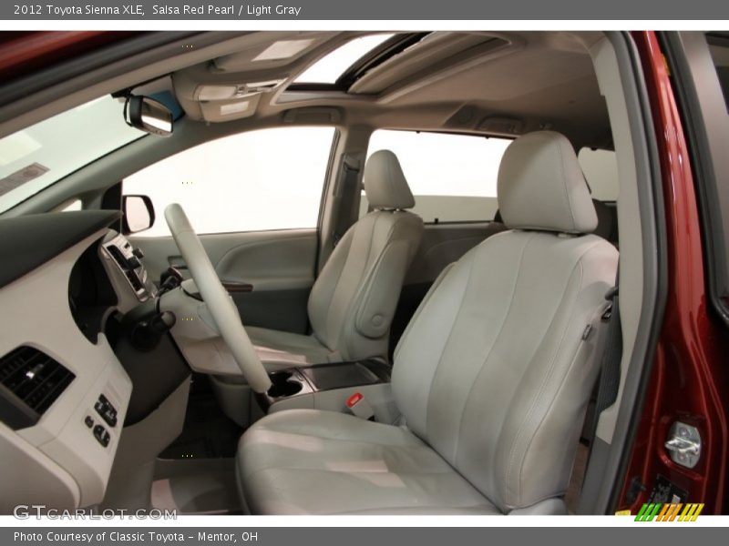 Salsa Red Pearl / Light Gray 2012 Toyota Sienna XLE