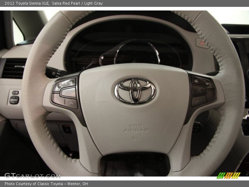 Salsa Red Pearl / Light Gray 2012 Toyota Sienna XLE