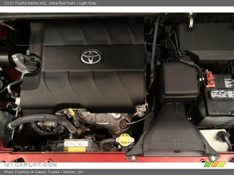Salsa Red Pearl / Light Gray 2012 Toyota Sienna XLE