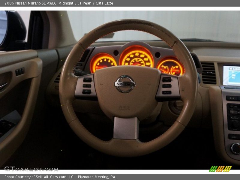 Midnight Blue Pearl / Cafe Latte 2006 Nissan Murano SL AWD
