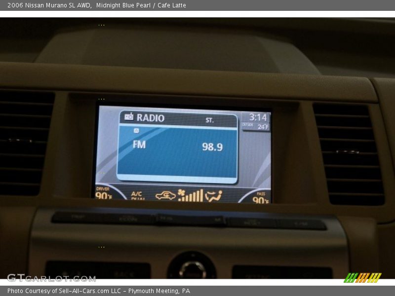 Midnight Blue Pearl / Cafe Latte 2006 Nissan Murano SL AWD
