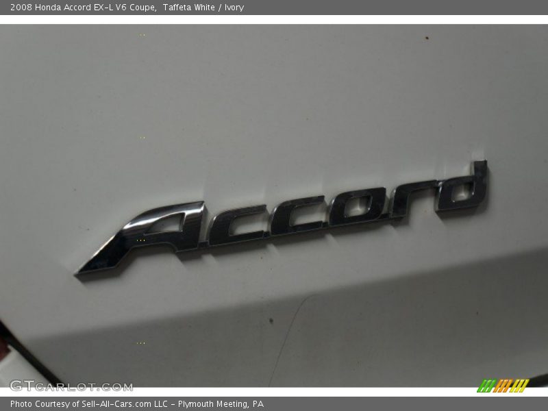 Taffeta White / Ivory 2008 Honda Accord EX-L V6 Coupe