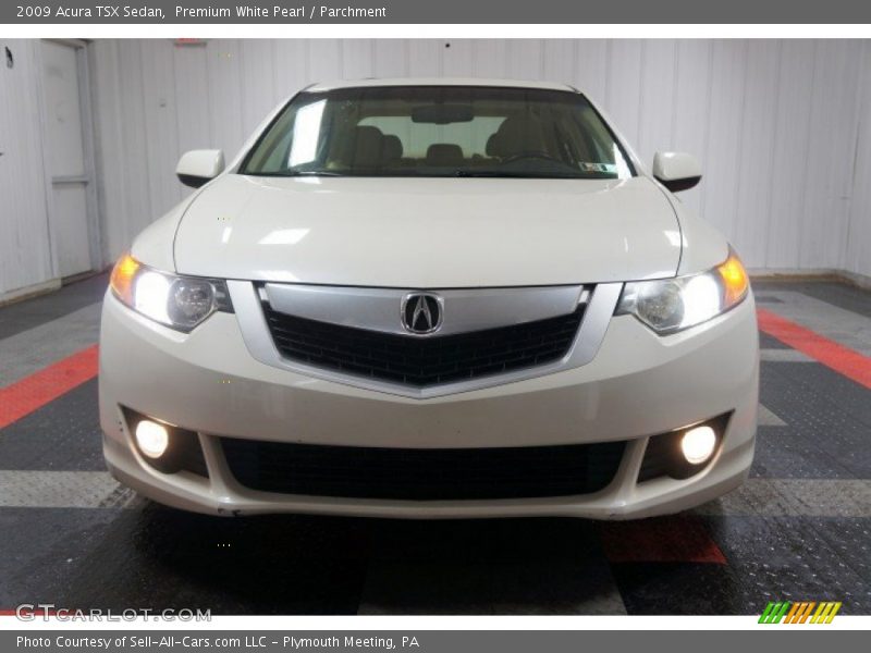 Premium White Pearl / Parchment 2009 Acura TSX Sedan