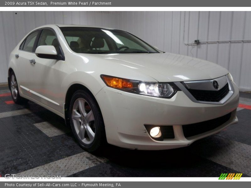 Premium White Pearl / Parchment 2009 Acura TSX Sedan