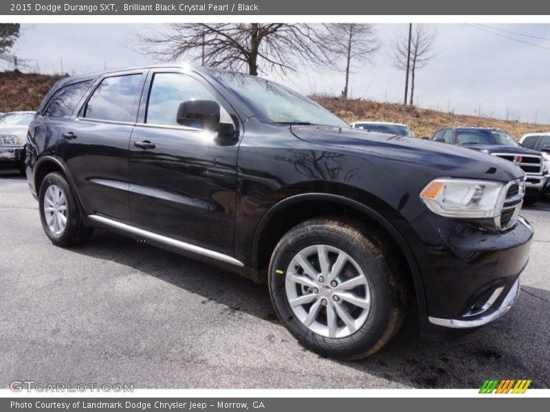 Brilliant Black Crystal Pearl / Black 2015 Dodge Durango SXT