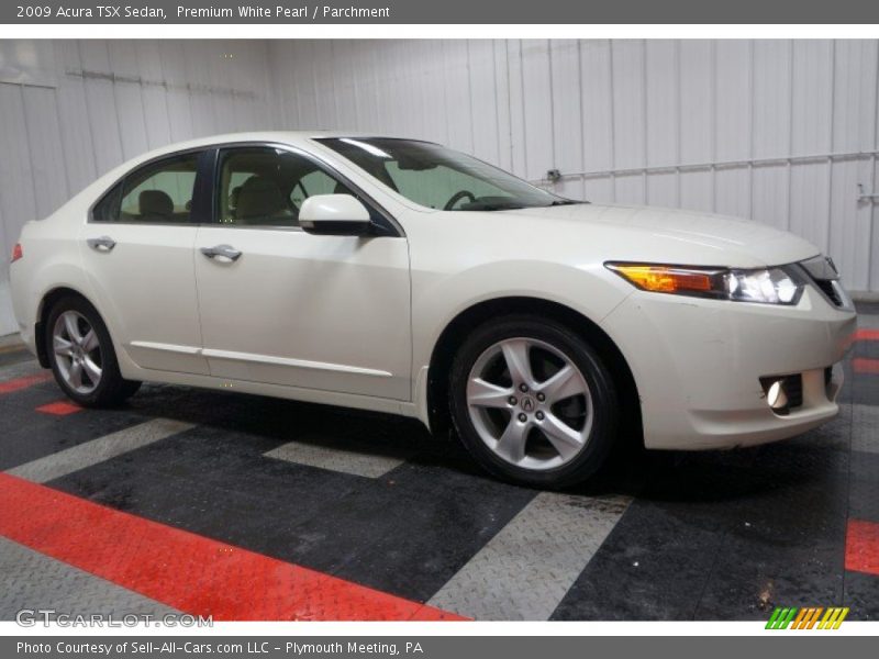 Premium White Pearl / Parchment 2009 Acura TSX Sedan