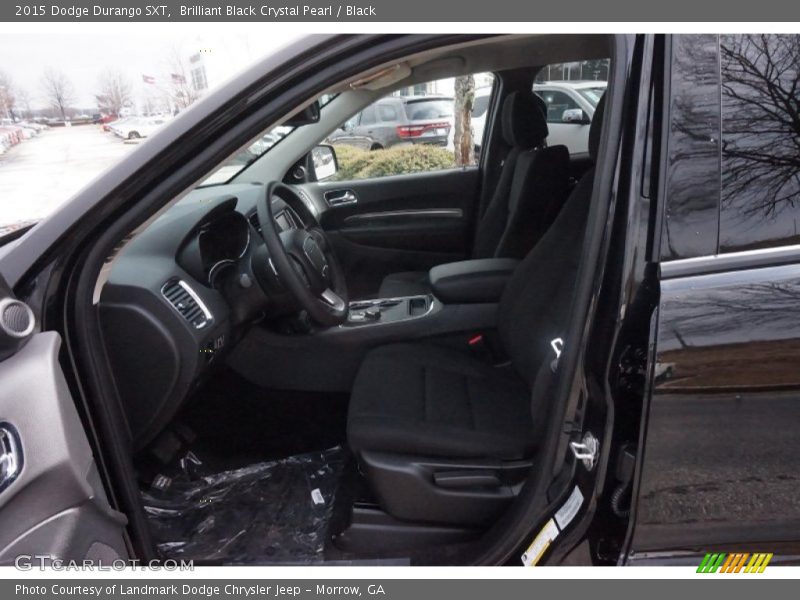 Brilliant Black Crystal Pearl / Black 2015 Dodge Durango SXT