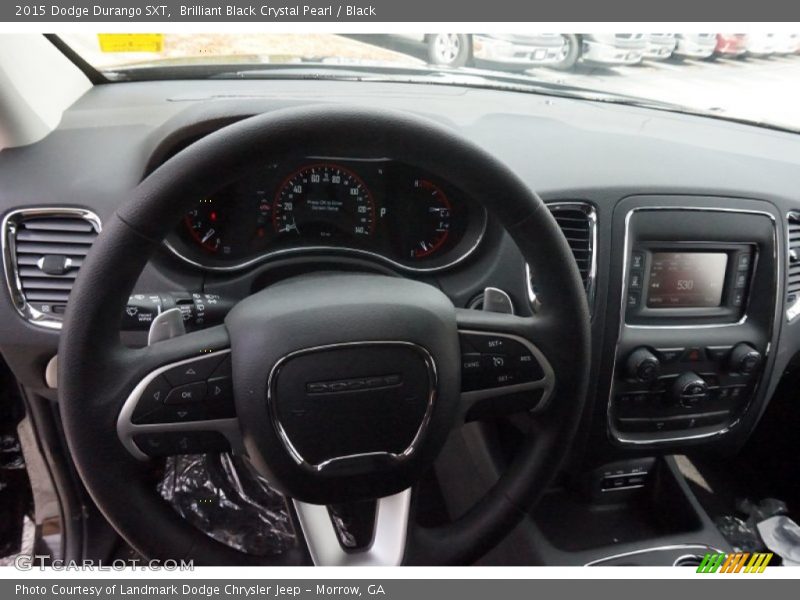 Brilliant Black Crystal Pearl / Black 2015 Dodge Durango SXT