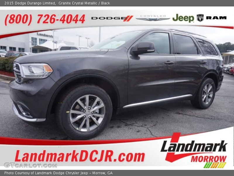 Granite Crystal Metallic / Black 2015 Dodge Durango Limited
