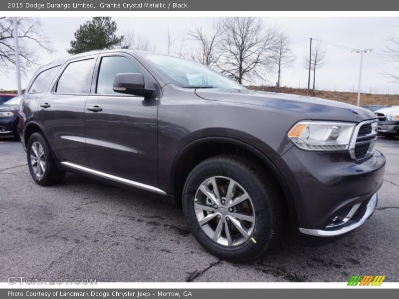 Granite Crystal Metallic / Black 2015 Dodge Durango Limited