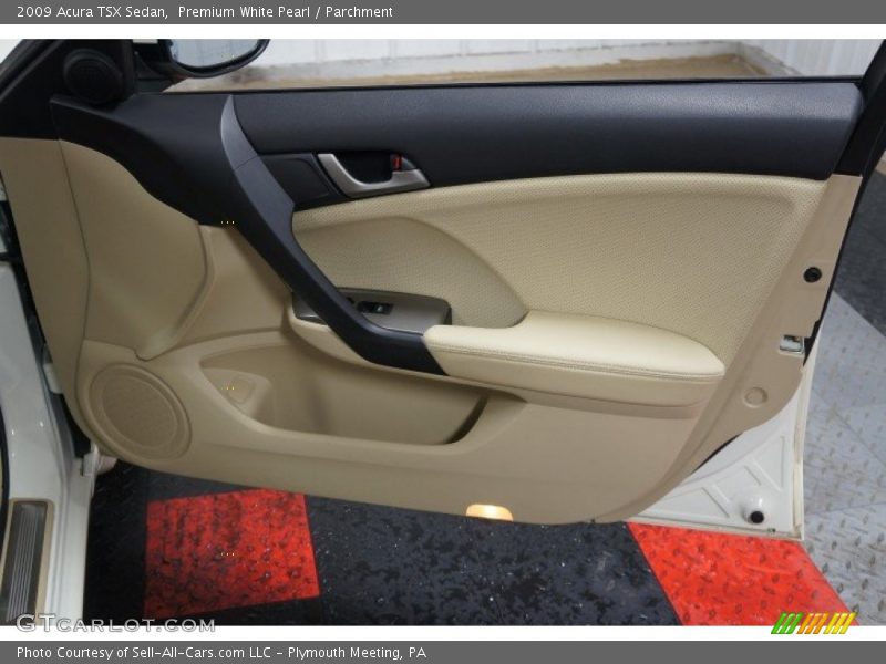 Premium White Pearl / Parchment 2009 Acura TSX Sedan