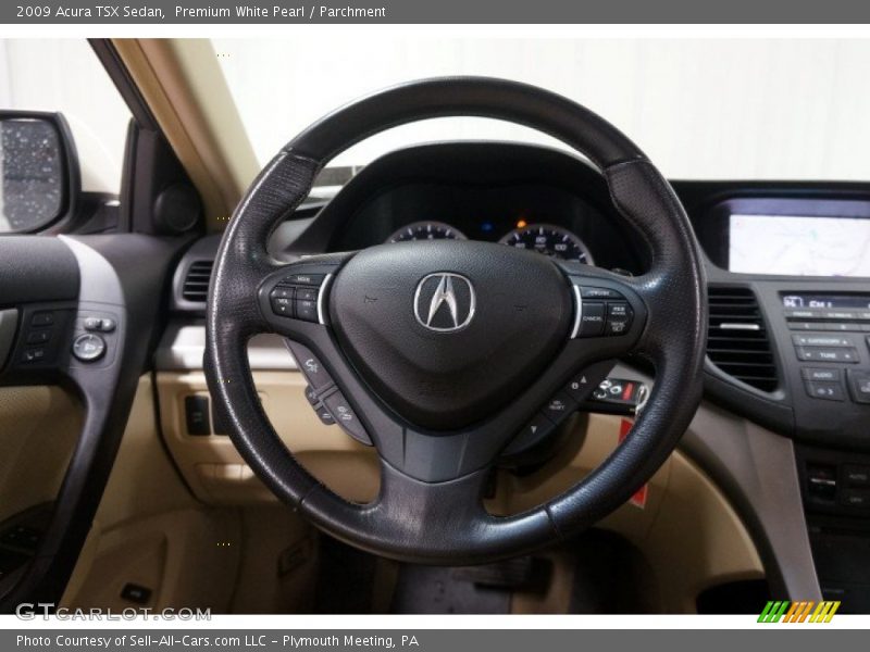 Premium White Pearl / Parchment 2009 Acura TSX Sedan