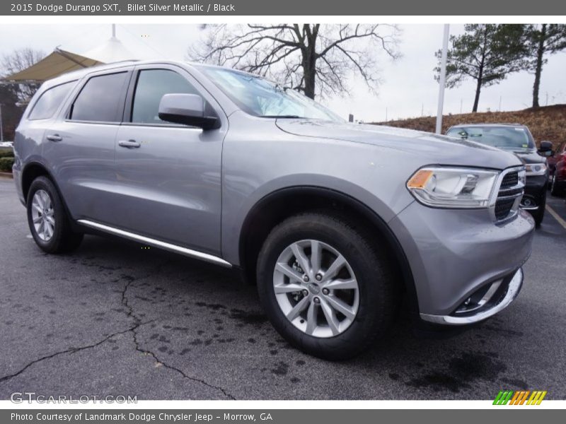 Billet Silver Metallic / Black 2015 Dodge Durango SXT