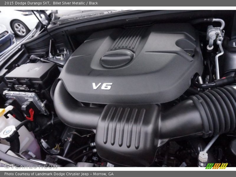 Billet Silver Metallic / Black 2015 Dodge Durango SXT