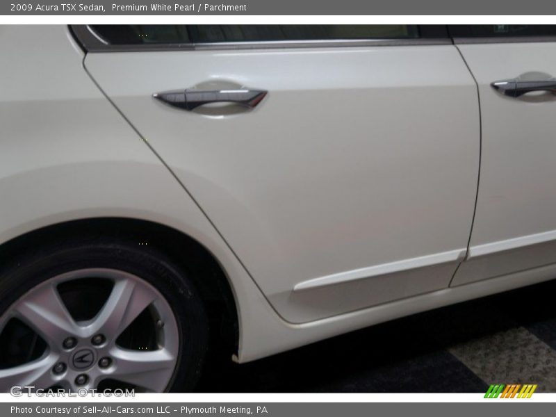 Premium White Pearl / Parchment 2009 Acura TSX Sedan